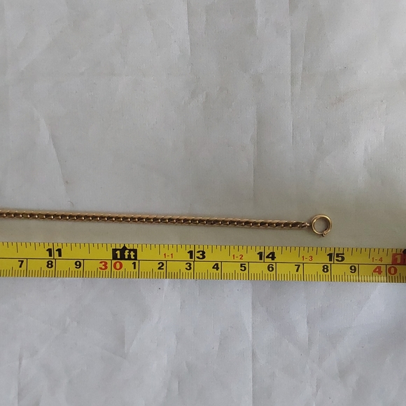 VINTAGE 12 KARAT YELLOW GOLD , ROSE  SPELLED OUT NAME ESTATE CHAIN NECKLACE - Picture 6 of 10